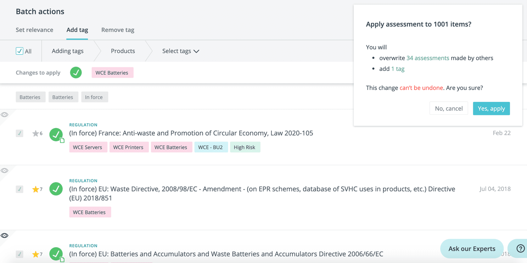 4 Batch actions