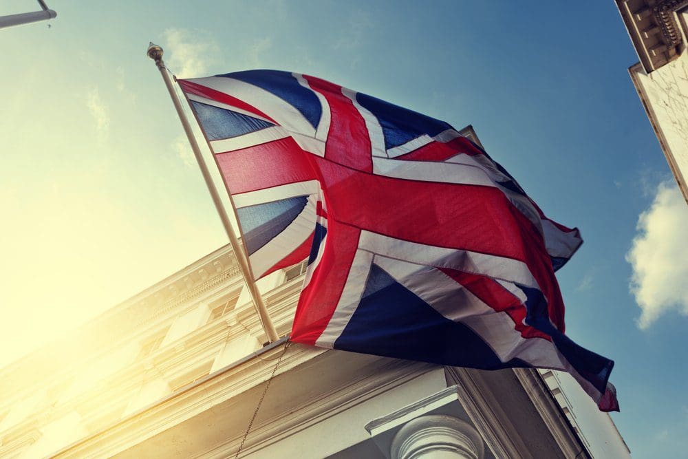 flag of UK on government building-1