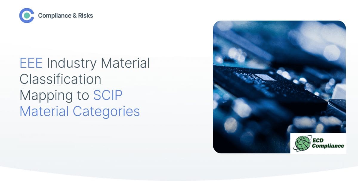 Mapping EEE Material Classification to SCIP Material Categories