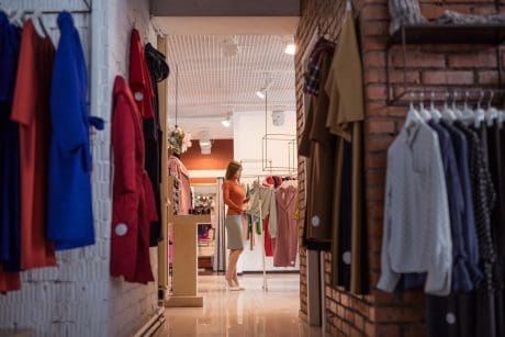 Young customer in the shop