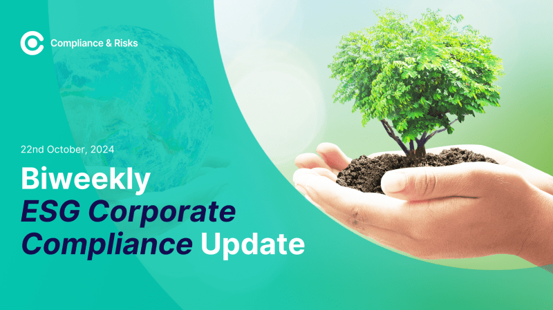 Hands holding a plant - Concept for ESG corporate compliance and sustainability