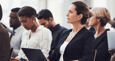 People attending a conference - concept for California’s Proposition 65 Conference, September 2024