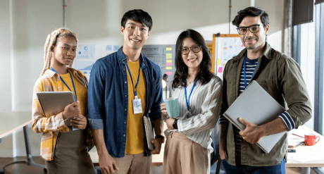 Young professionals at office - concept for compliance trends May 2025