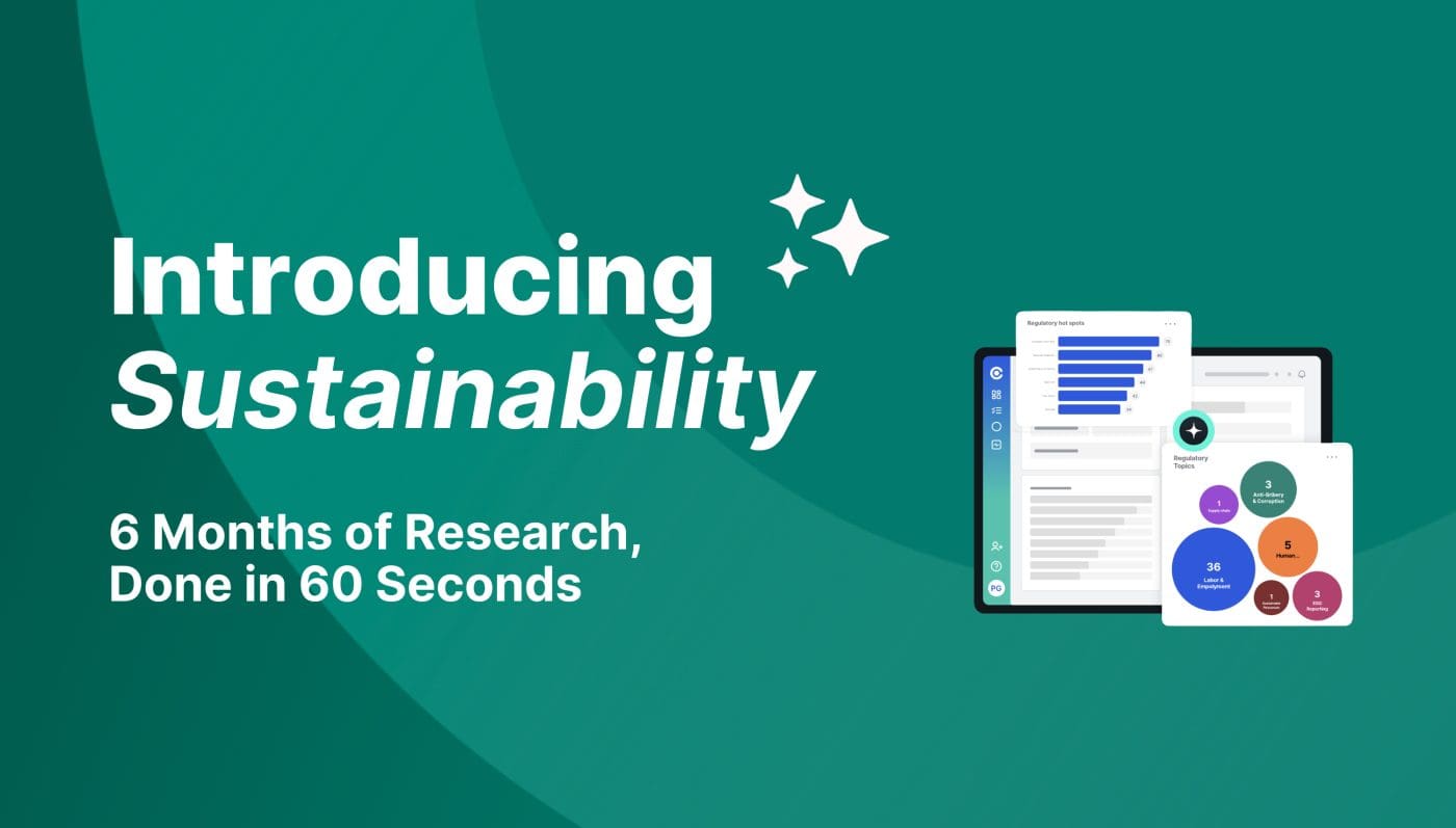 Introducing Sustainability: The Next Era of AI-Native Compliance Intelligence