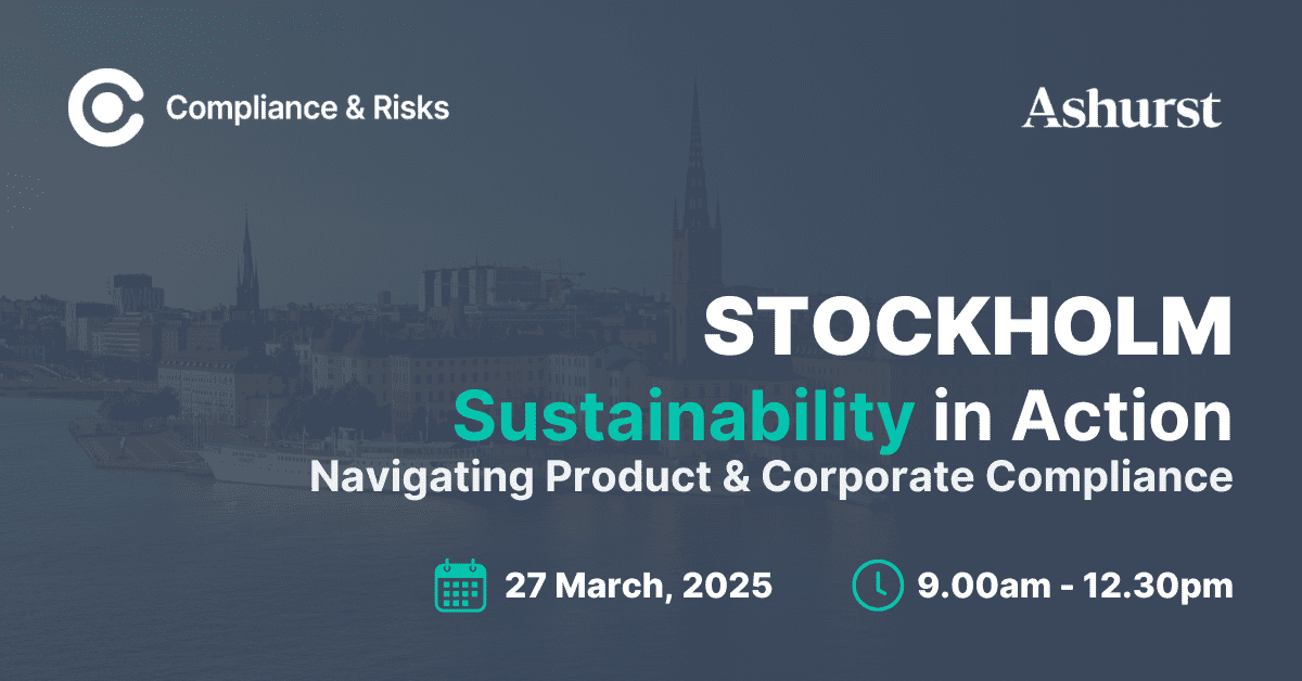 Sustainability in Action: Navigating Product & Corporate Compliance | Roundtable Stockholm