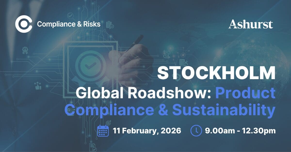 Global Roadshow: Product Compliance & Sustainability | Stockholm