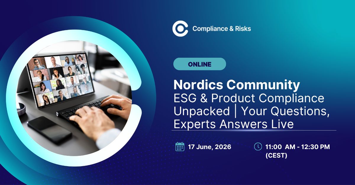 Nordics Community: ESG & Product Compliance Unpacked | Your Questions, Experts Answers Live